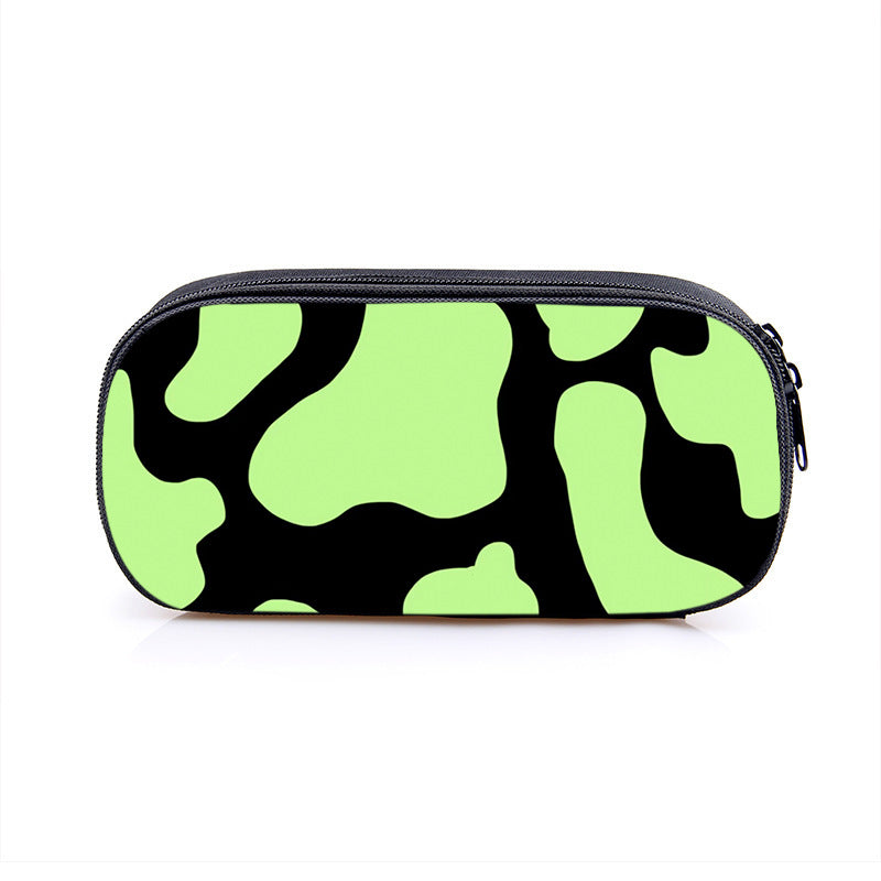 Wholesale Cow Pattern Series Simple Polyester Pencil Case